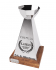 coupe stainless acier inoxydable base bois hockey coter